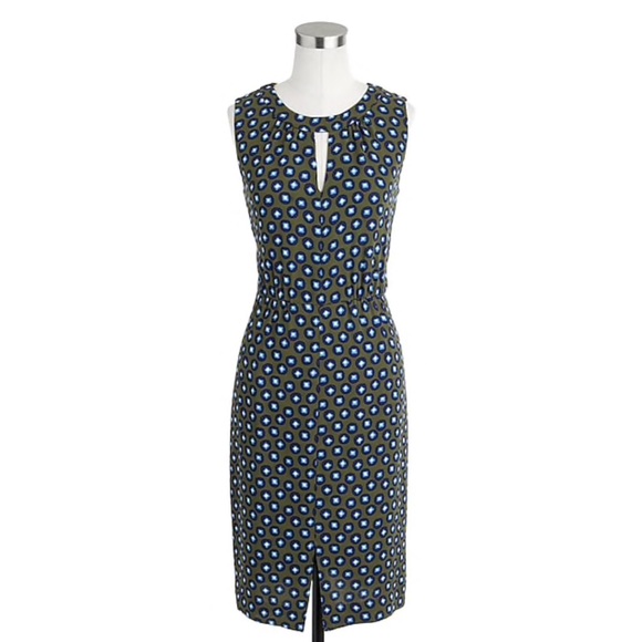 J. Crew Dresses & Skirts - NWT J Crew Square Dot Keyhole Sleeveless Dress 10